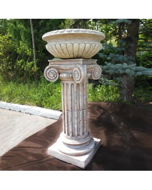 Колонна керамическая на 2сегмента, с ионической всесторонней капителью и базой