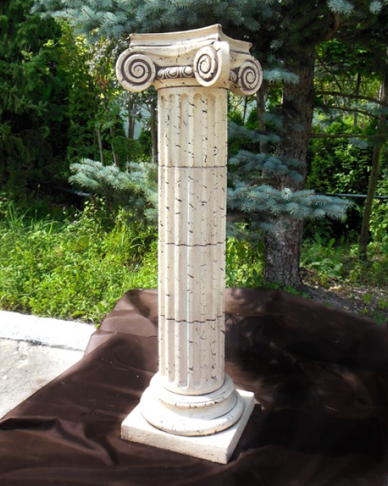 Колонна керамическая на 4сегмента, с ионической всесторонней капителью и базой