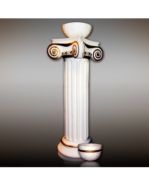 Колонна керамическая на 3 сегмента, с ионической всесторонней капителью и базой
