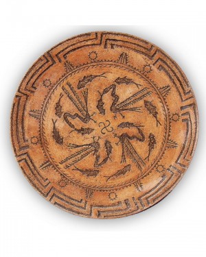 Декоративна тарілка "Дракони"