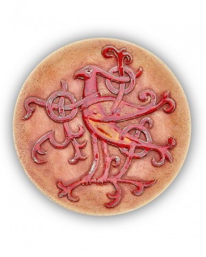 Декоративная тарелка "Рарог (Финист - ясный сокол)"