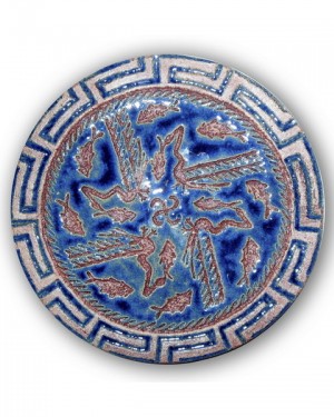 Декоративна тарілка "Дракони" 