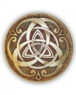 Декоративна тарілка-диск "Трилисник"