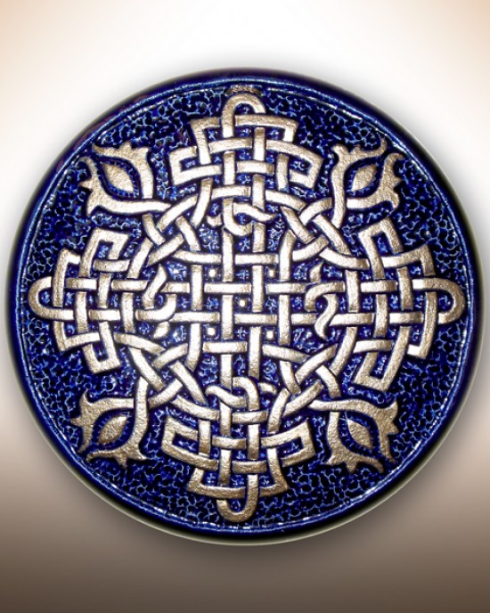 Декоративна тарілка-диск "Обережний хрест"