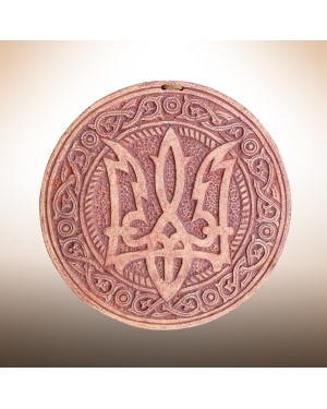 Декоративна тарілка-диск "Тризуб"