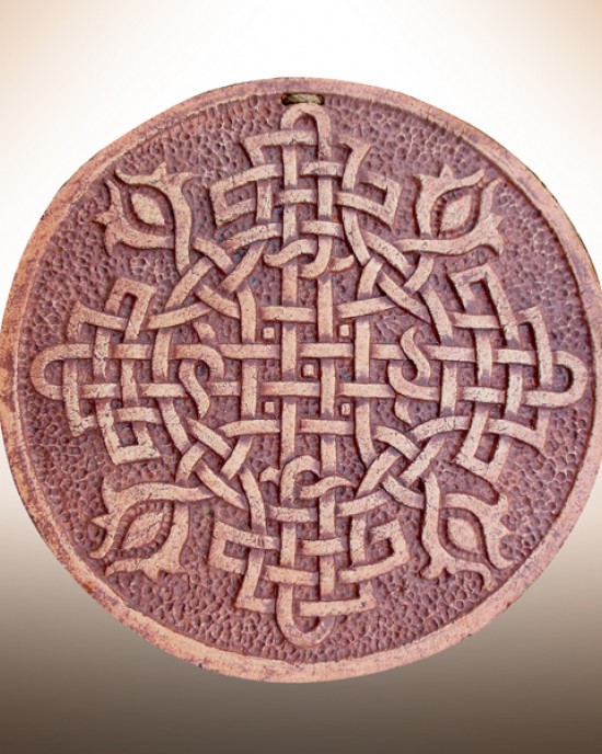 Декоративна тарілка-диск "Обережний хрест"