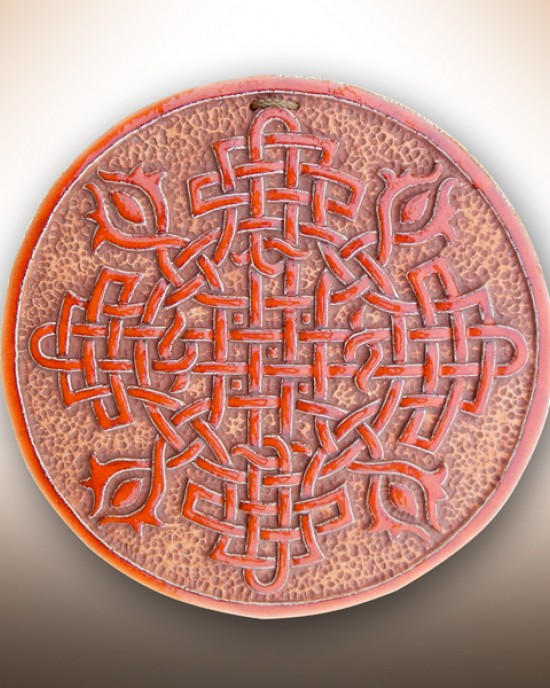 Декоративна тарілка-диск "Обережний хрест"