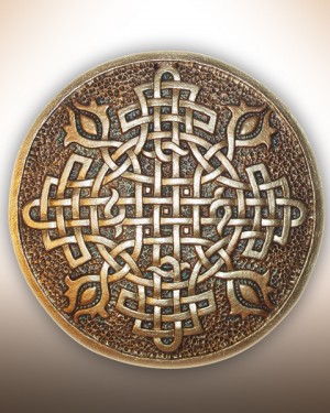 Декоративна тарілка-диск "Обережний хрест"