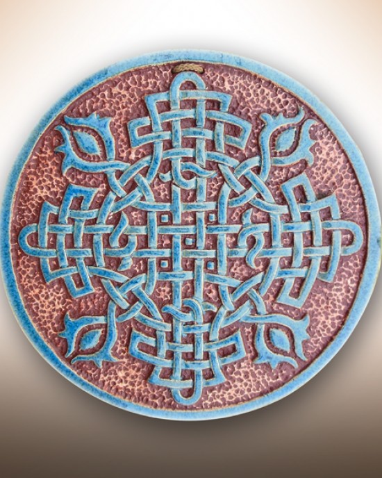 Декоративна тарілка-диск "Обережний хрест"