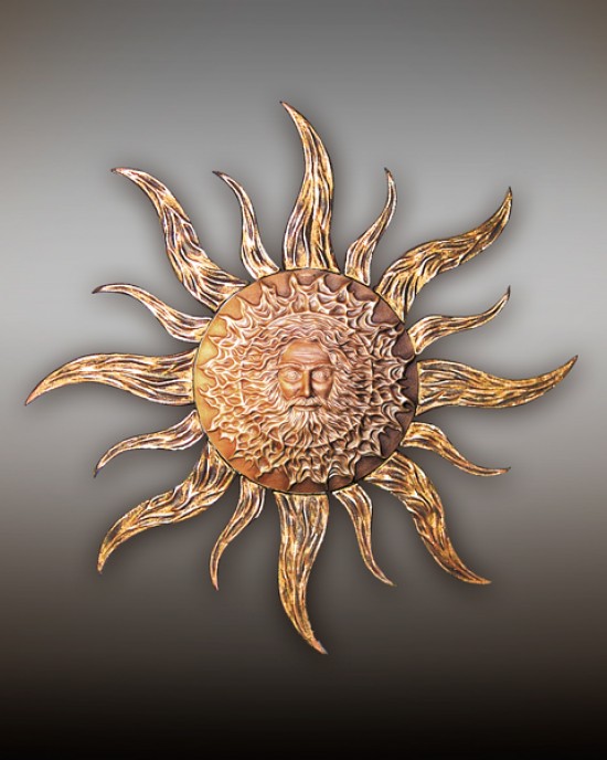 Керамічне панно "Сварог з променями" 