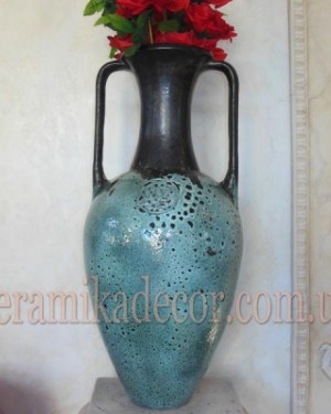 Керамическая ваза бутылка